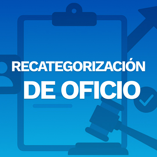 Recategorización de oficio en Monotributo